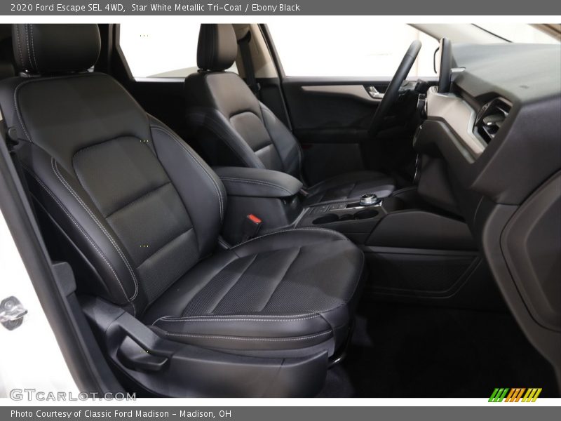 Star White Metallic Tri-Coat / Ebony Black 2020 Ford Escape SEL 4WD
