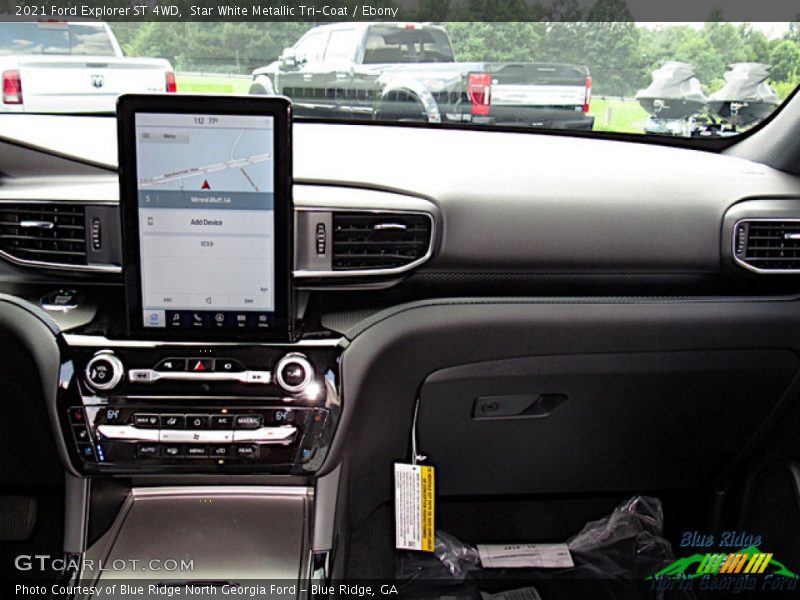 Star White Metallic Tri-Coat / Ebony 2021 Ford Explorer ST 4WD