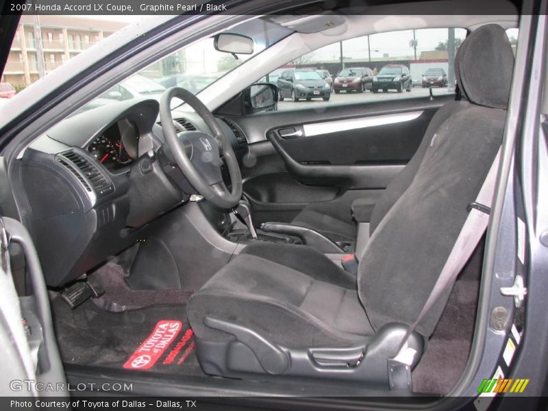 Graphite Pearl / Black 2007 Honda Accord LX Coupe