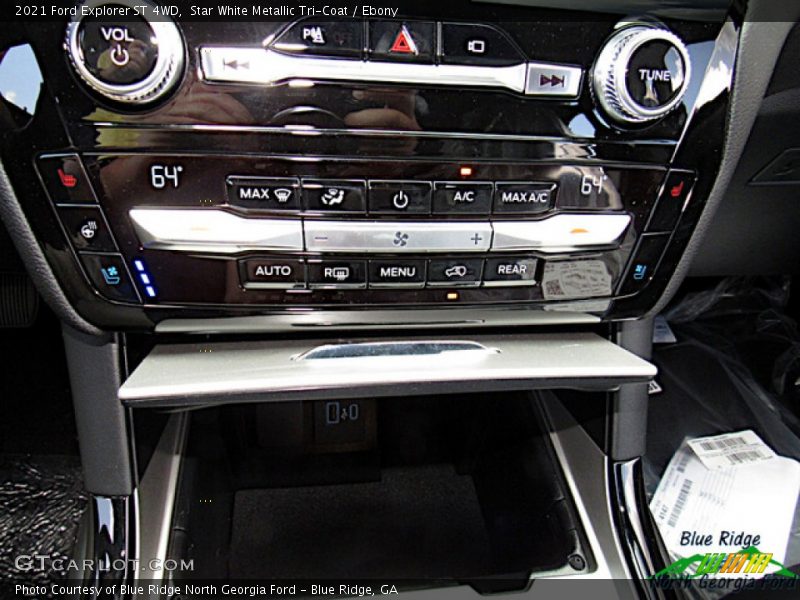 Star White Metallic Tri-Coat / Ebony 2021 Ford Explorer ST 4WD
