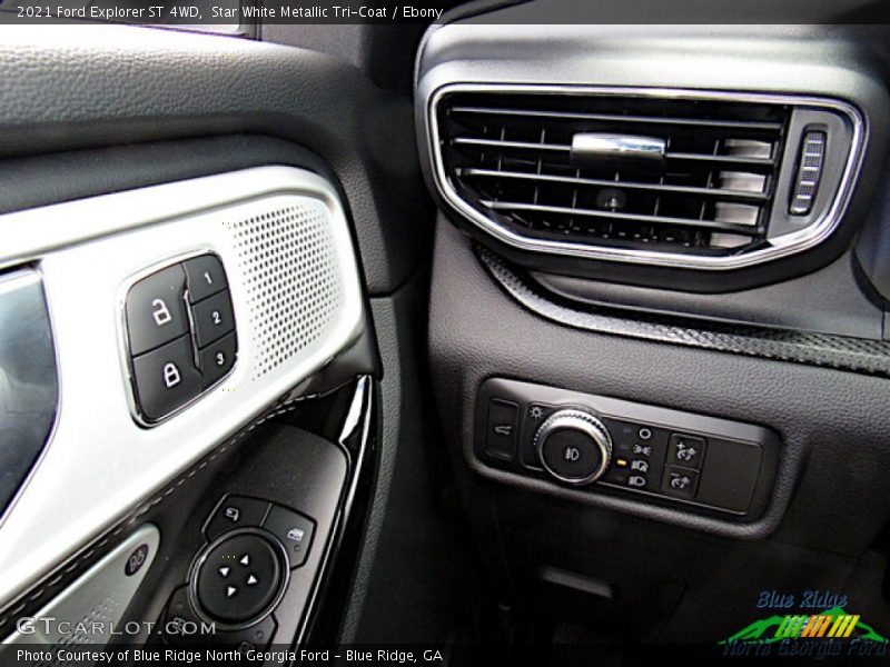 Star White Metallic Tri-Coat / Ebony 2021 Ford Explorer ST 4WD