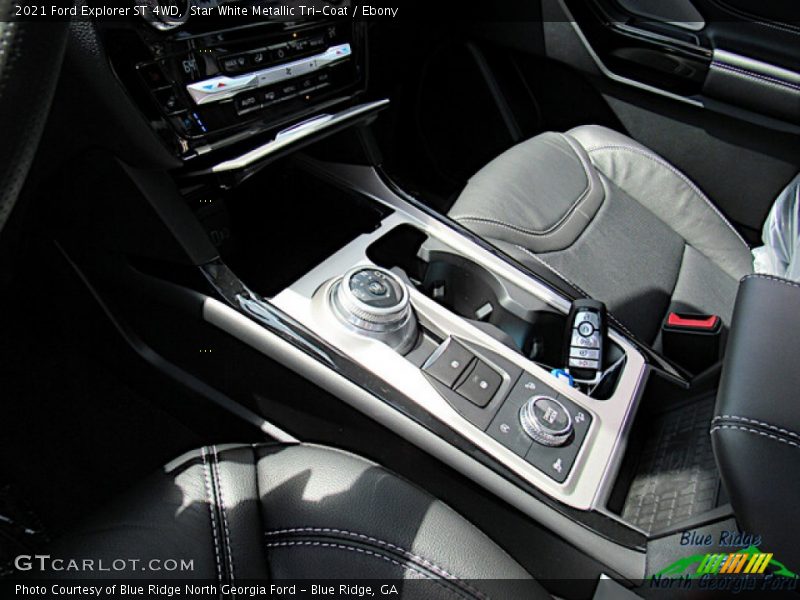 Star White Metallic Tri-Coat / Ebony 2021 Ford Explorer ST 4WD