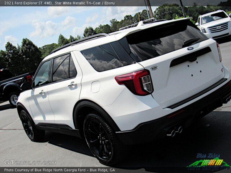 Star White Metallic Tri-Coat / Ebony 2021 Ford Explorer ST 4WD