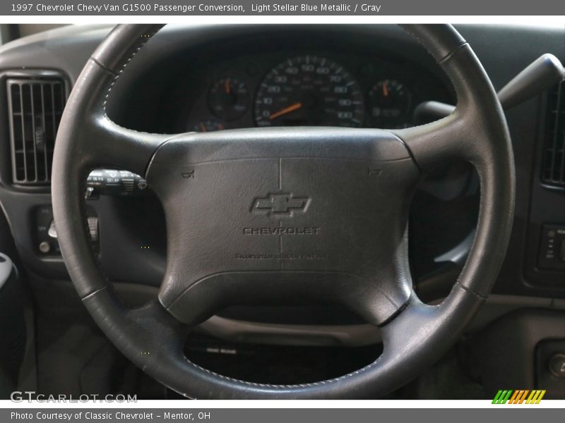 Light Stellar Blue Metallic / Gray 1997 Chevrolet Chevy Van G1500 Passenger Conversion
