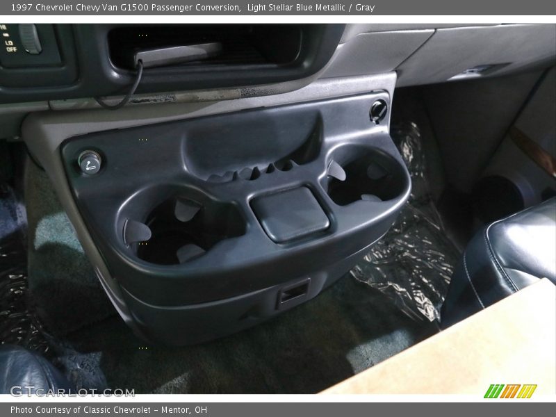 Light Stellar Blue Metallic / Gray 1997 Chevrolet Chevy Van G1500 Passenger Conversion