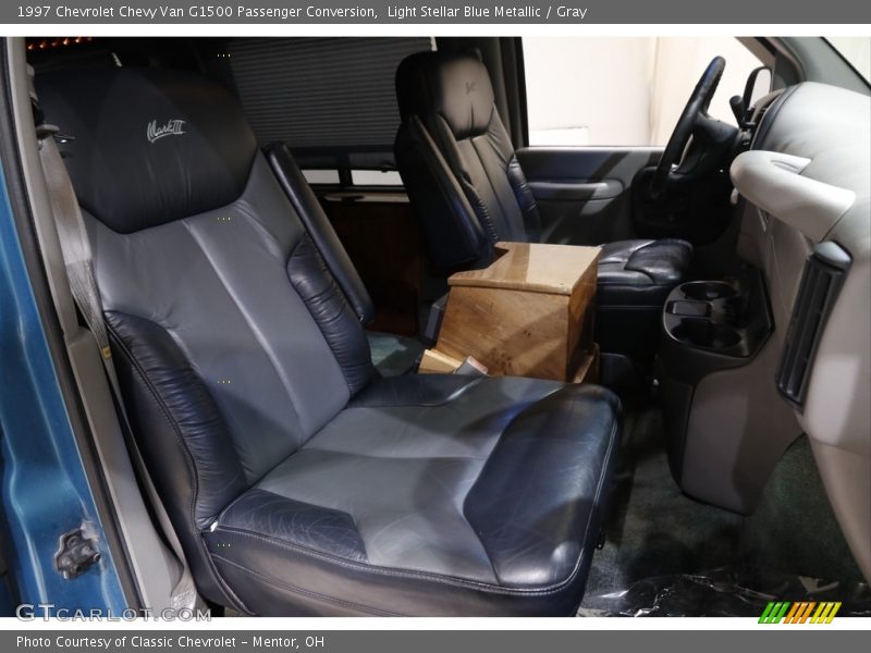 Light Stellar Blue Metallic / Gray 1997 Chevrolet Chevy Van G1500 Passenger Conversion