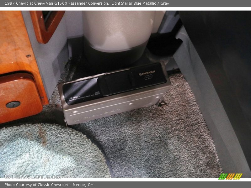 Light Stellar Blue Metallic / Gray 1997 Chevrolet Chevy Van G1500 Passenger Conversion
