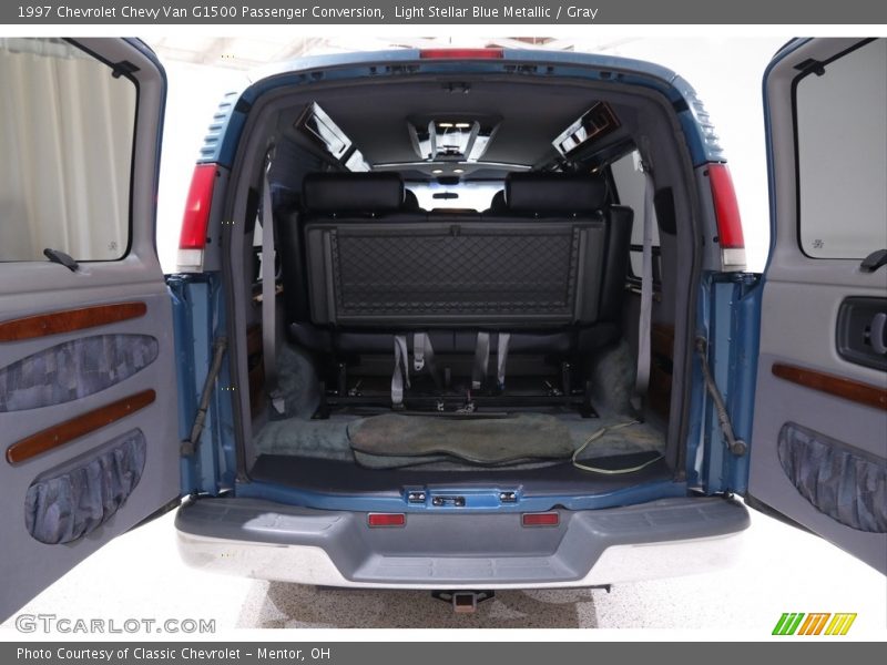 Light Stellar Blue Metallic / Gray 1997 Chevrolet Chevy Van G1500 Passenger Conversion