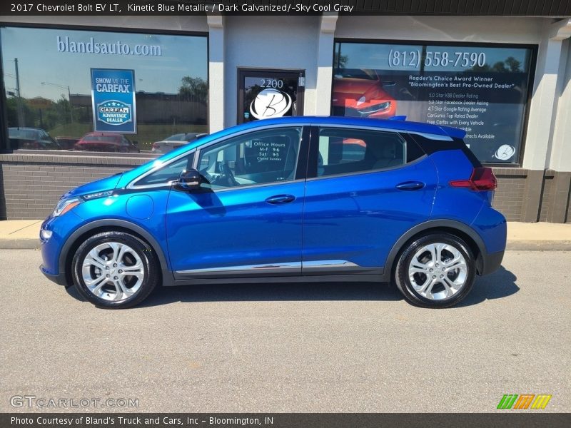 Kinetic Blue Metallic / Dark Galvanized/­Sky Cool Gray 2017 Chevrolet Bolt EV LT