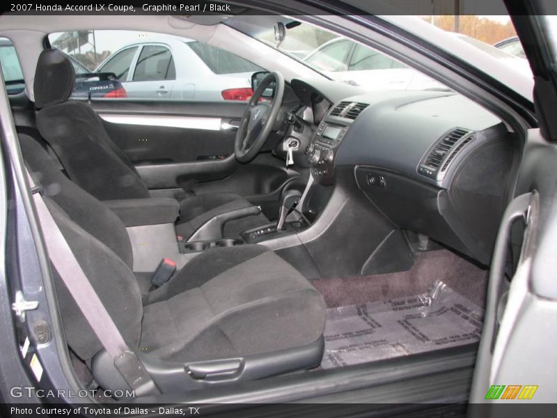 Graphite Pearl / Black 2007 Honda Accord LX Coupe