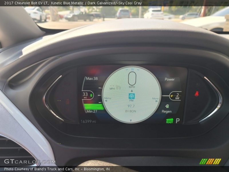 Kinetic Blue Metallic / Dark Galvanized/­Sky Cool Gray 2017 Chevrolet Bolt EV LT