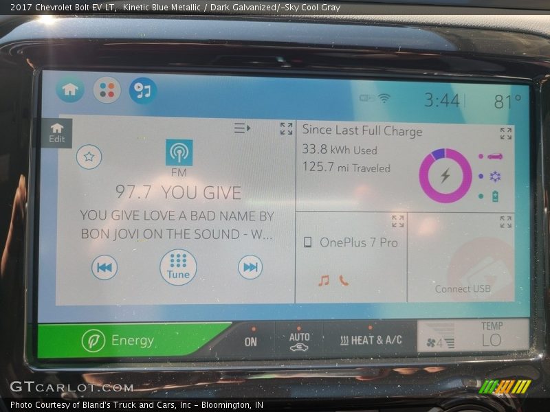 Kinetic Blue Metallic / Dark Galvanized/­Sky Cool Gray 2017 Chevrolet Bolt EV LT