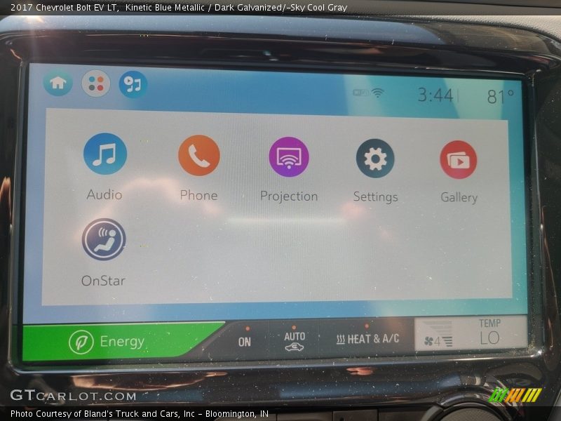 Kinetic Blue Metallic / Dark Galvanized/­Sky Cool Gray 2017 Chevrolet Bolt EV LT