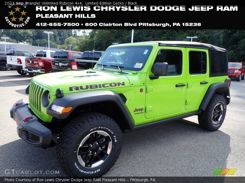 Limited Edition Gecko / Black 2021 Jeep Wrangler Unlimited Rubicon 4x4