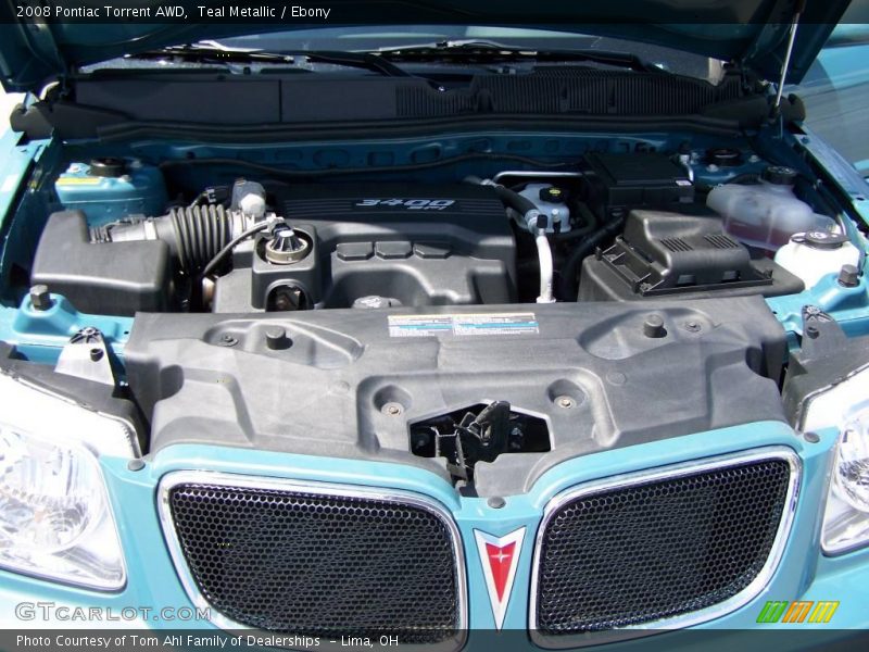 Teal Metallic / Ebony 2008 Pontiac Torrent AWD