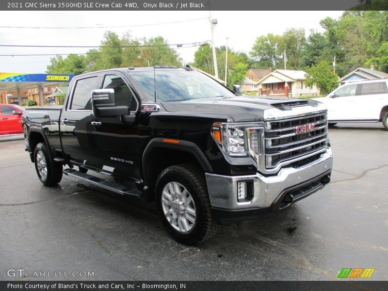 Onyx Black / Jet Black 2021 GMC Sierra 3500HD SLE Crew Cab 4WD