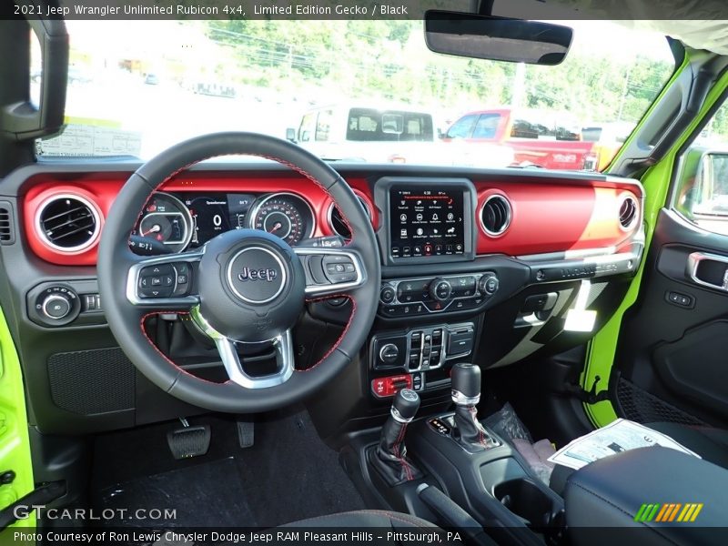 Dashboard of 2021 Wrangler Unlimited Rubicon 4x4