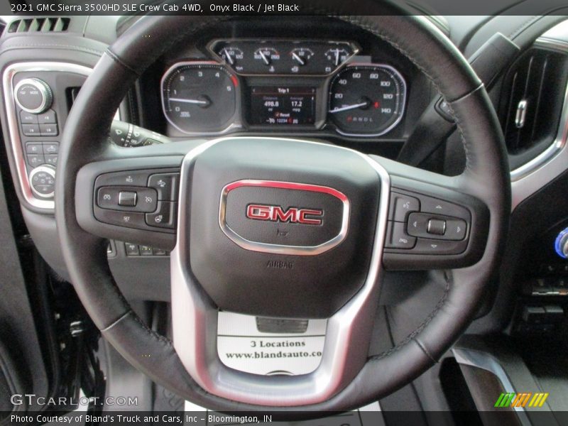 Onyx Black / Jet Black 2021 GMC Sierra 3500HD SLE Crew Cab 4WD