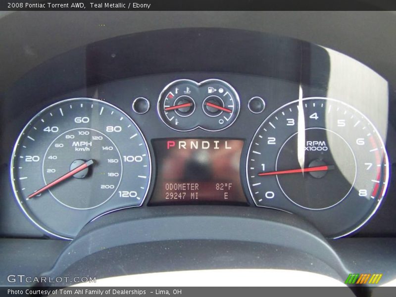 Teal Metallic / Ebony 2008 Pontiac Torrent AWD