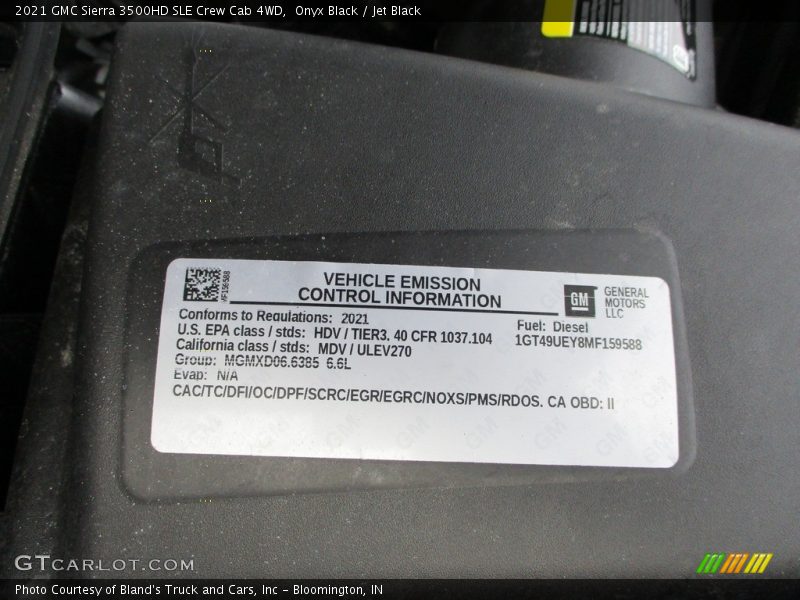 Onyx Black / Jet Black 2021 GMC Sierra 3500HD SLE Crew Cab 4WD