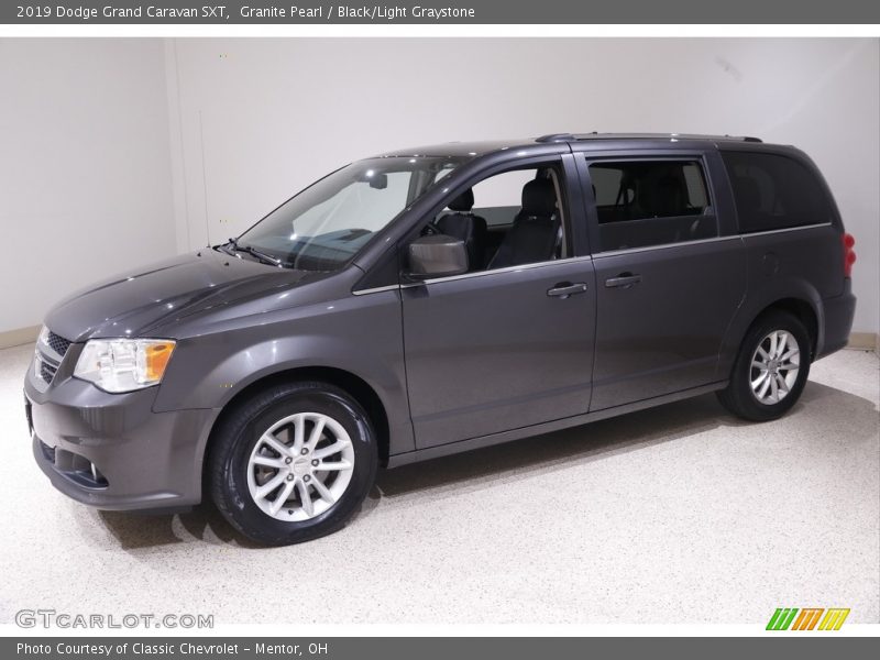 Granite Pearl / Black/Light Graystone 2019 Dodge Grand Caravan SXT