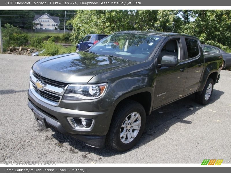 Deepwood Green Metallic / Jet Black 2018 Chevrolet Colorado LT Crew Cab 4x4