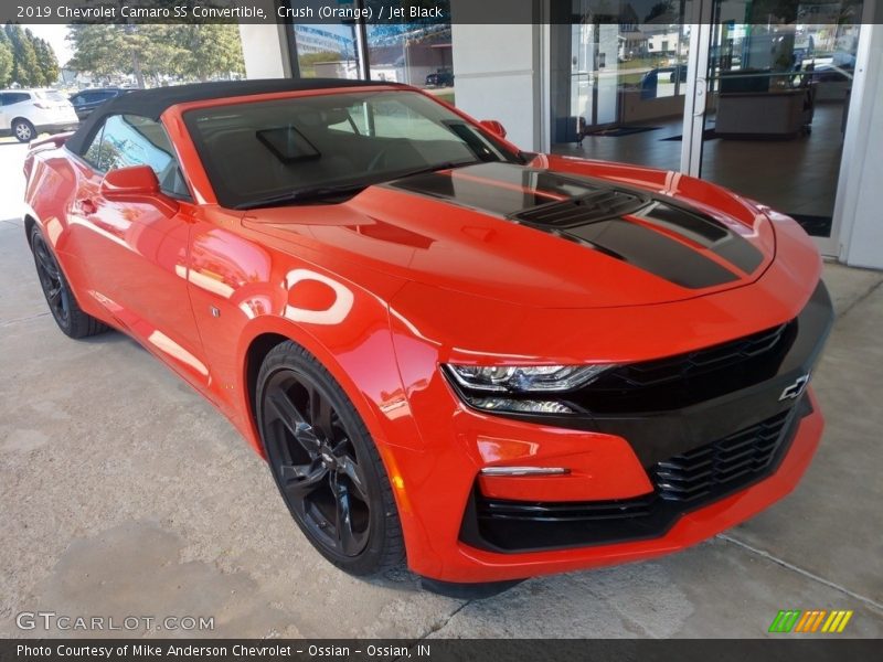 Crush (Orange) / Jet Black 2019 Chevrolet Camaro SS Convertible