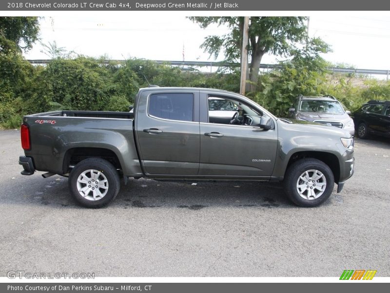 Deepwood Green Metallic / Jet Black 2018 Chevrolet Colorado LT Crew Cab 4x4