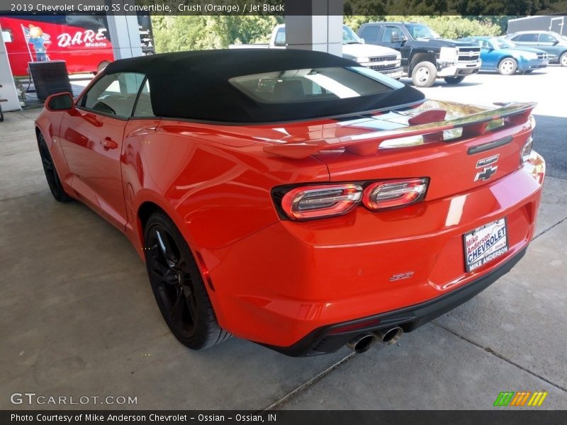 Crush (Orange) / Jet Black 2019 Chevrolet Camaro SS Convertible