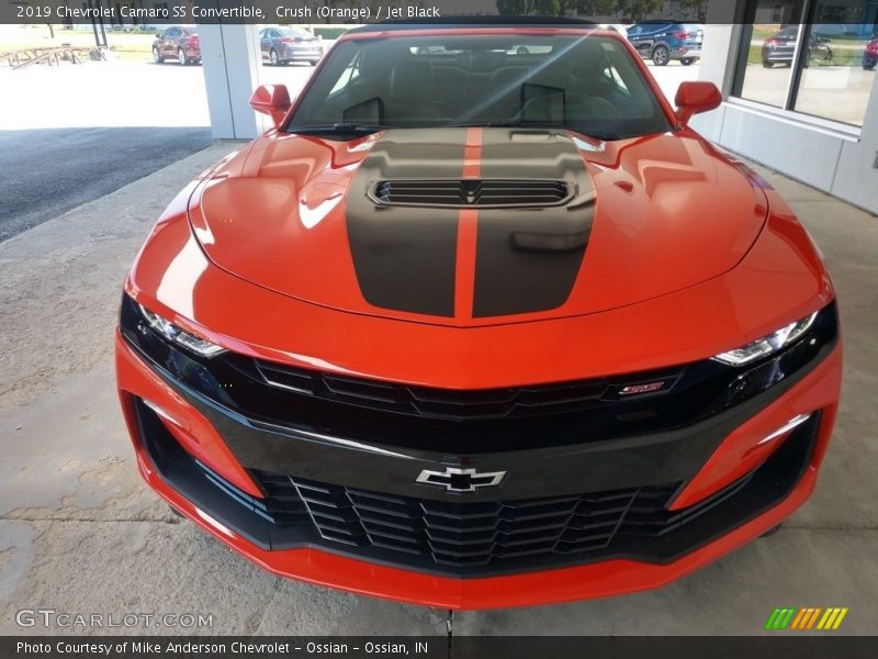 Crush (Orange) / Jet Black 2019 Chevrolet Camaro SS Convertible