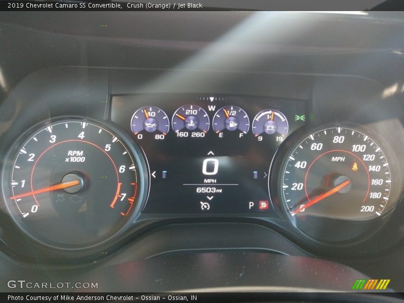 Crush (Orange) / Jet Black 2019 Chevrolet Camaro SS Convertible