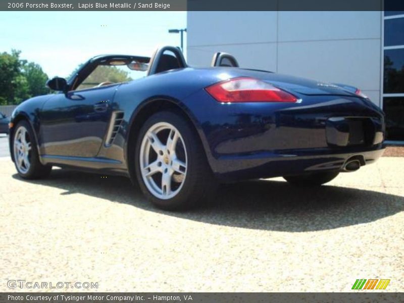 Lapis Blue Metallic / Sand Beige 2006 Porsche Boxster