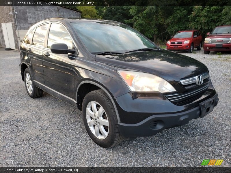 Nighthawk Black Pearl / Gray 2008 Honda CR-V EX