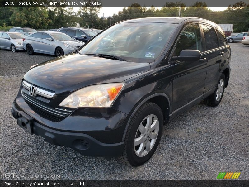 Nighthawk Black Pearl / Gray 2008 Honda CR-V EX