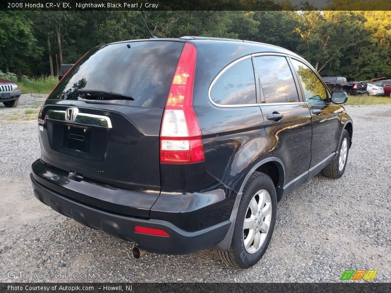 Nighthawk Black Pearl / Gray 2008 Honda CR-V EX