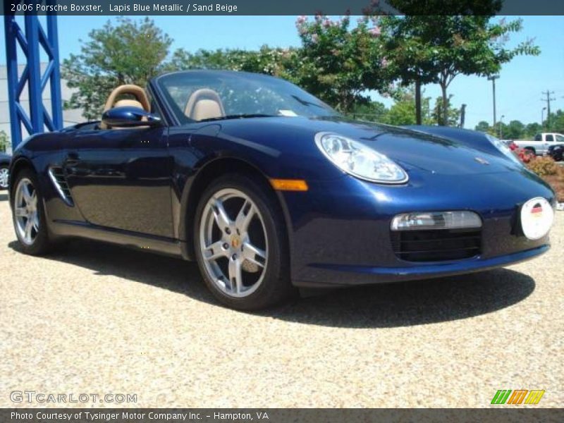 Lapis Blue Metallic / Sand Beige 2006 Porsche Boxster