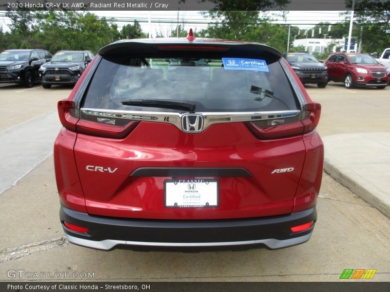 Radiant Red Metallic / Gray 2020 Honda CR-V LX AWD