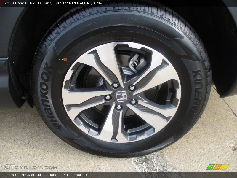 Radiant Red Metallic / Gray 2020 Honda CR-V LX AWD
