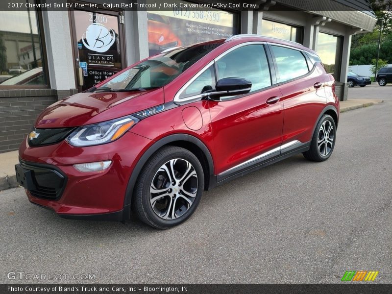 Cajun Red Tintcoat / Dark Galvanized/­Sky Cool Gray 2017 Chevrolet Bolt EV Premier