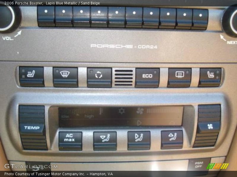 Controls of 2006 Boxster 