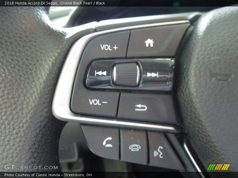 Crystal Black Pearl / Black 2018 Honda Accord EX Sedan