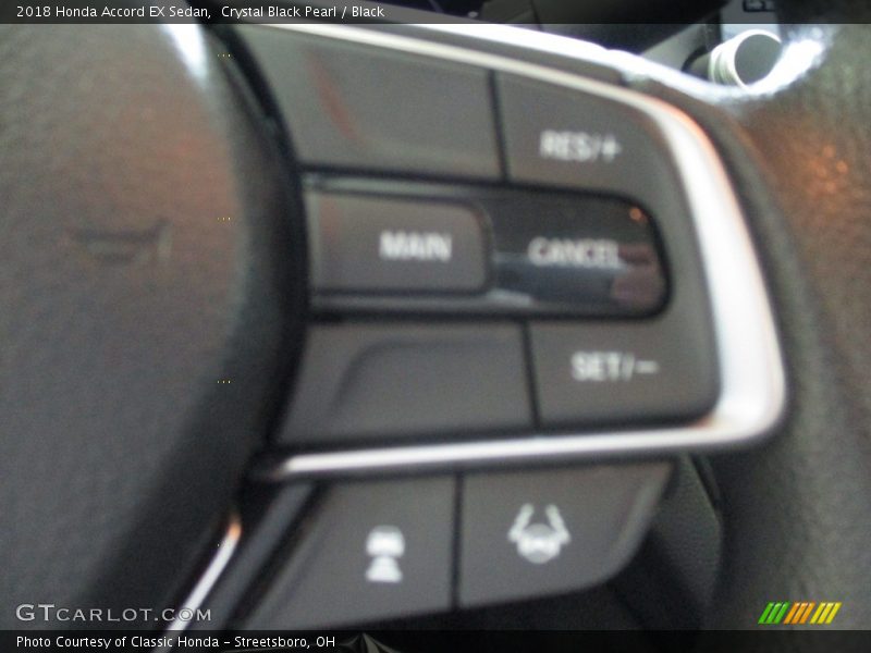 Crystal Black Pearl / Black 2018 Honda Accord EX Sedan