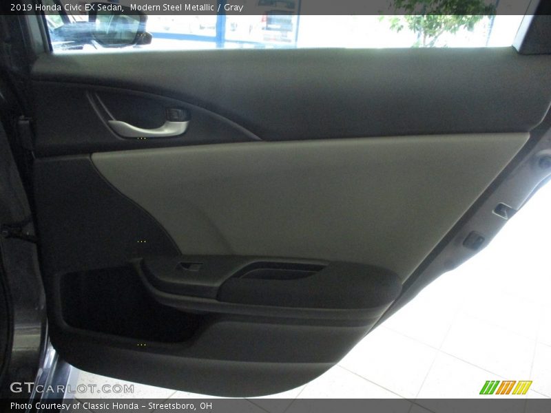 Modern Steel Metallic / Gray 2019 Honda Civic EX Sedan