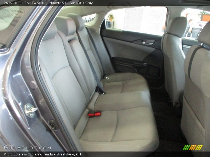 Modern Steel Metallic / Gray 2019 Honda Civic EX Sedan