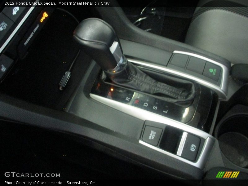 Modern Steel Metallic / Gray 2019 Honda Civic EX Sedan