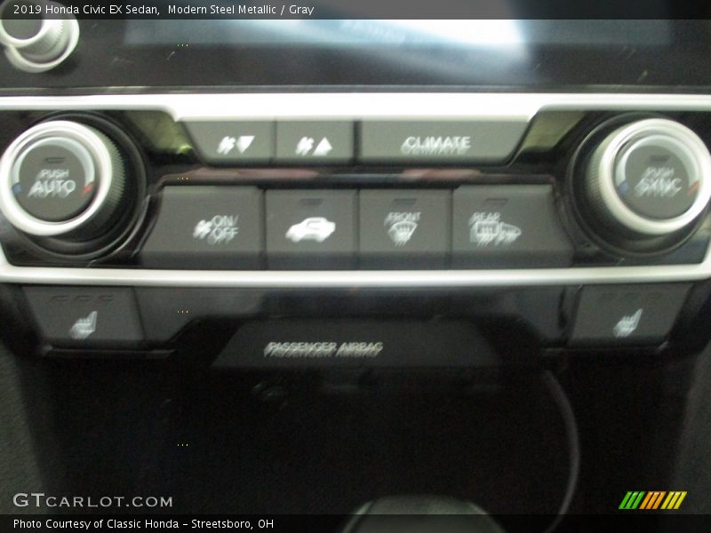 Modern Steel Metallic / Gray 2019 Honda Civic EX Sedan