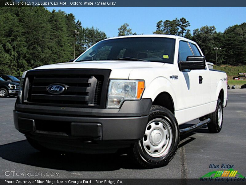 Oxford White / Steel Gray 2011 Ford F150 XL SuperCab 4x4