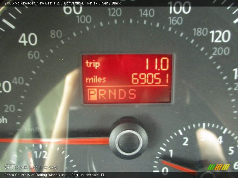 Reflex Silver / Black 2006 Volkswagen New Beetle 2.5 Convertible