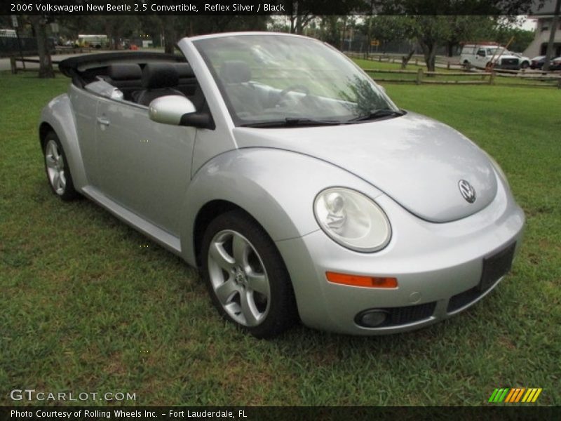 Reflex Silver / Black 2006 Volkswagen New Beetle 2.5 Convertible