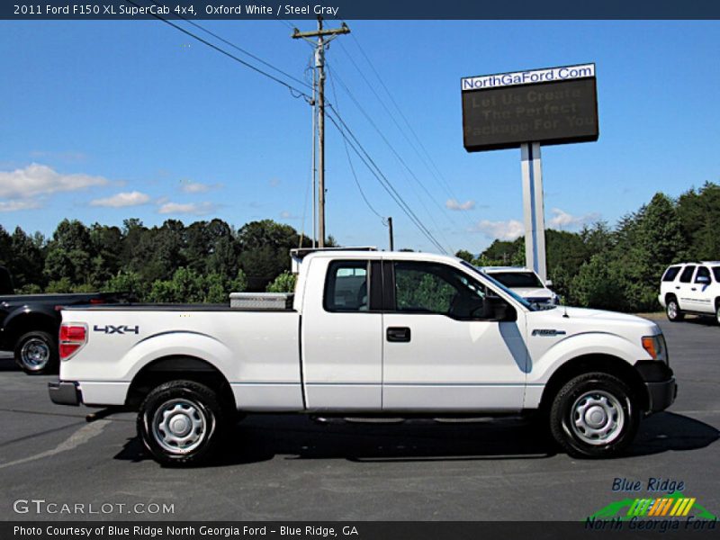 Oxford White / Steel Gray 2011 Ford F150 XL SuperCab 4x4